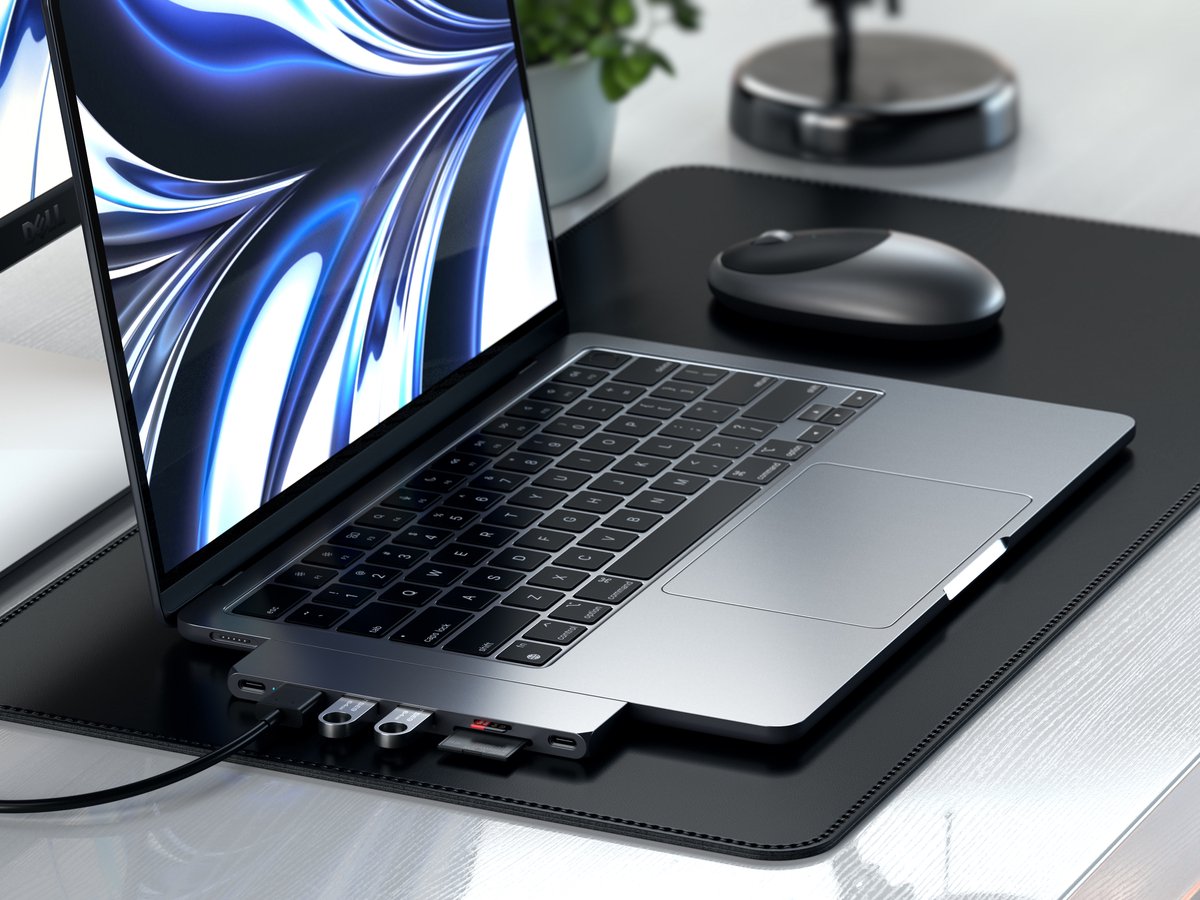 Satechi usb c pro hub slim adapter 6883409 6 orig - Satechi Pro Hub Slim Adapter USB-C USB-hub (grijs)
