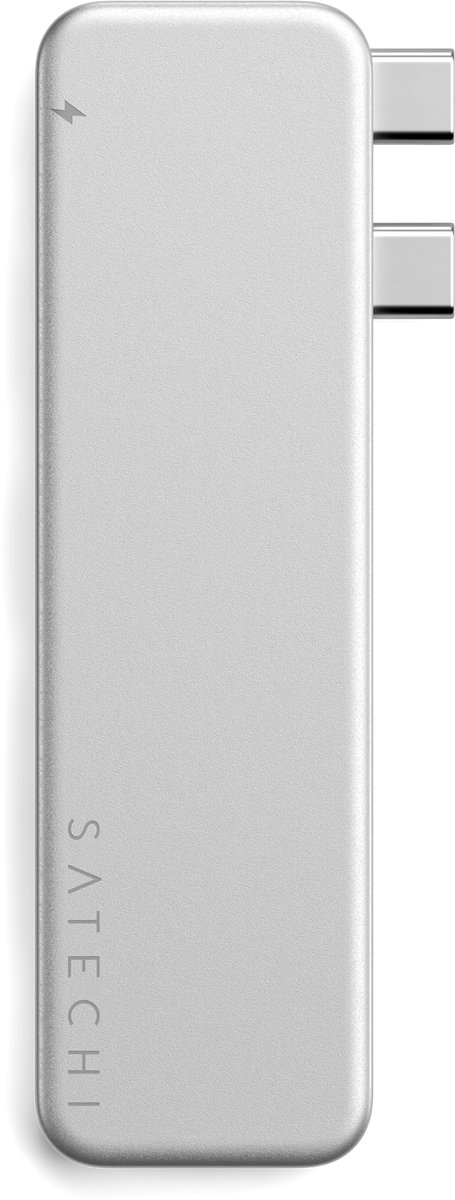 Satechi usb c snap hub macbook neo 7626463 2 orig - Satechi Snap Hub Macbook Neo 13 Dubbele USB-C Dockingstation (zilver)