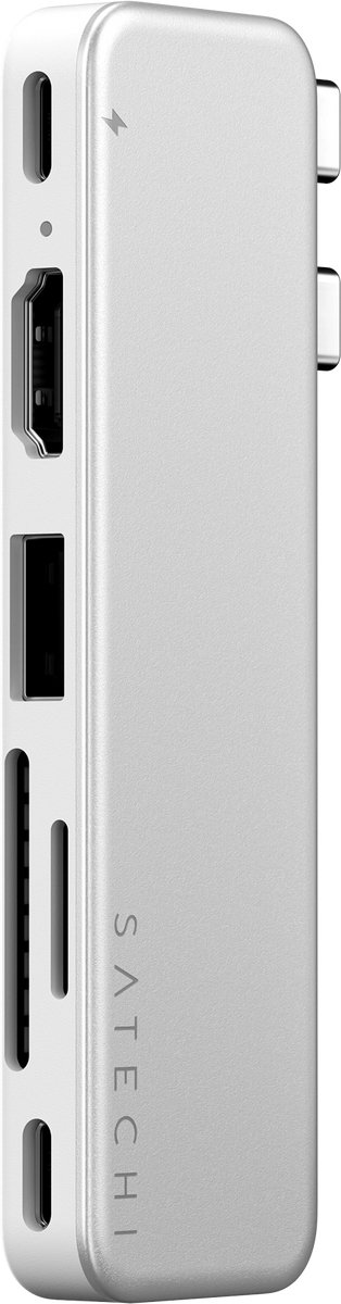 Satechi usb c snap hub macbook neo 7626463 5 orig - Satechi Snap Hub Macbook Neo 13 Dubbele USB-C Dockingstation (zilver)