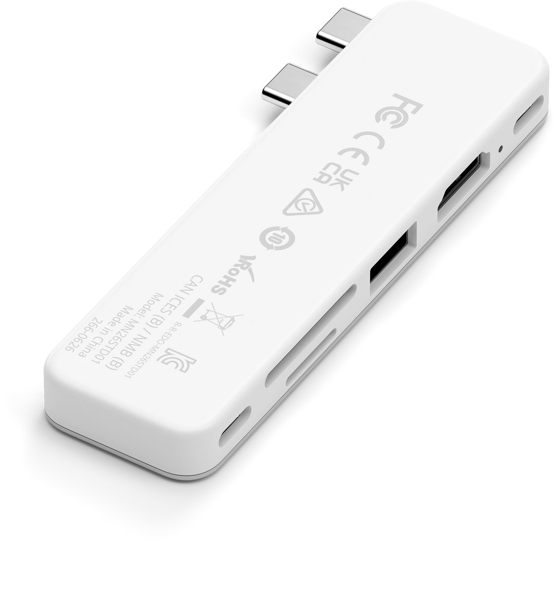 Satechi usb c snap hub macbook neo 7626463 7 orig - Satechi Snap Hub Macbook Neo 13 Dubbele USB-C Dockingstation (zilver)