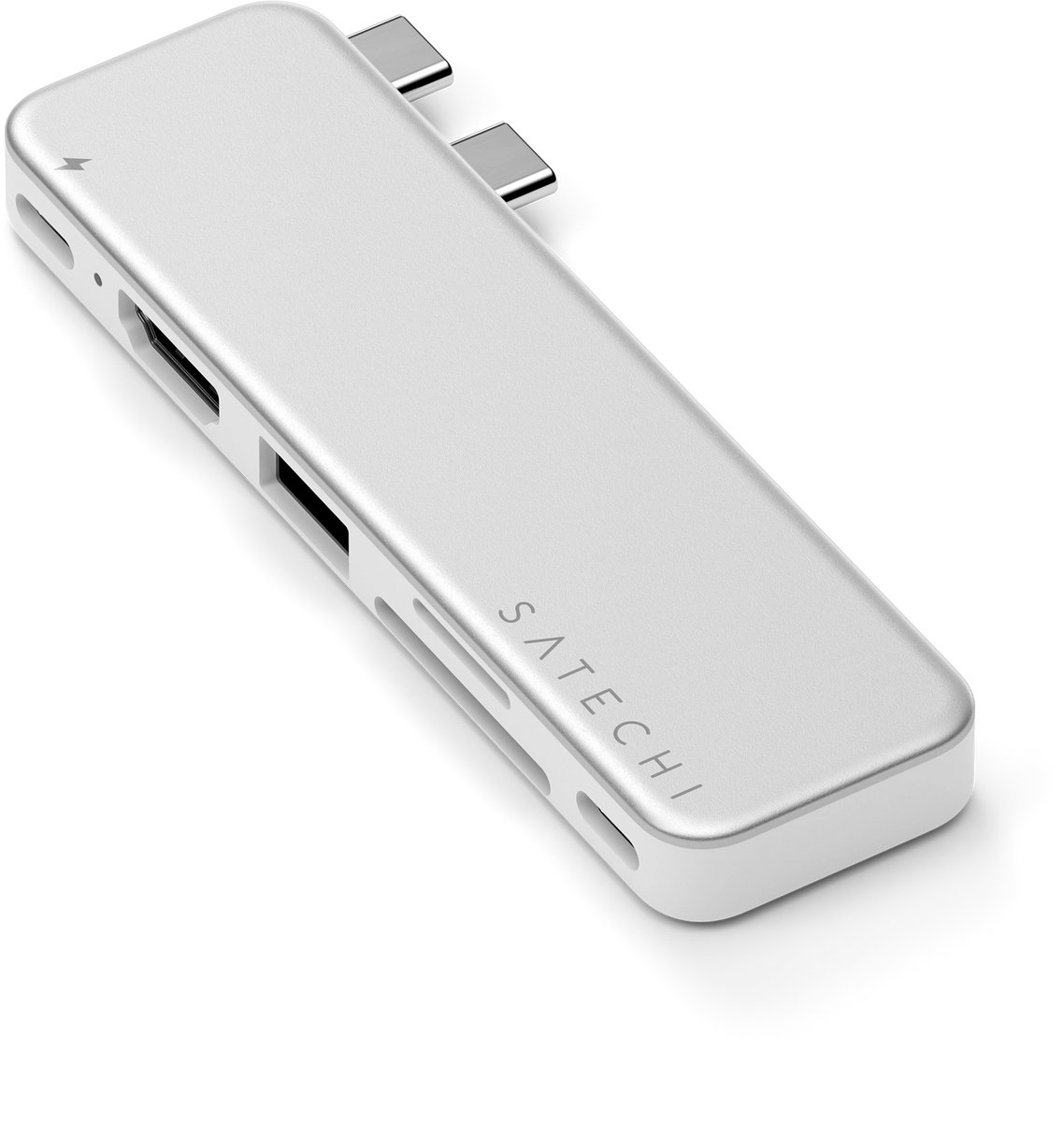 Satechi usb c snap hub macbook neo 7626463 8 orig - Satechi Snap Hub Macbook Neo 13 Dubbele USB-C Dockingstation (zilver)