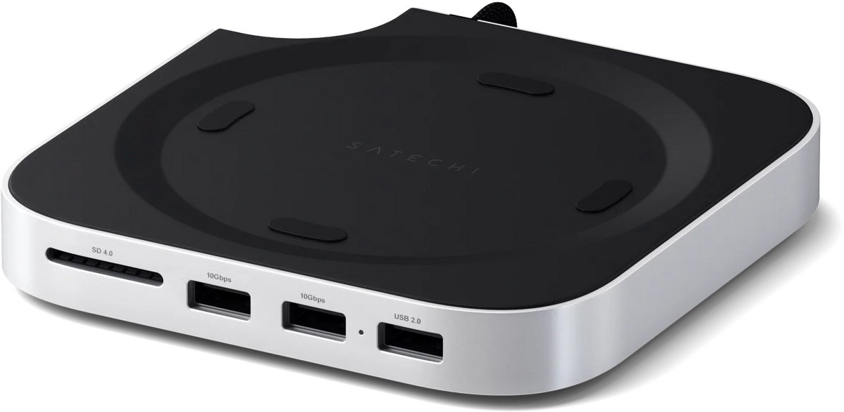 Satechi usb c stand hub mac mini 10 orig - Satechi Stand/Hub Mac Mini M4 (SSD) USB-C Dockingstation (grijs)