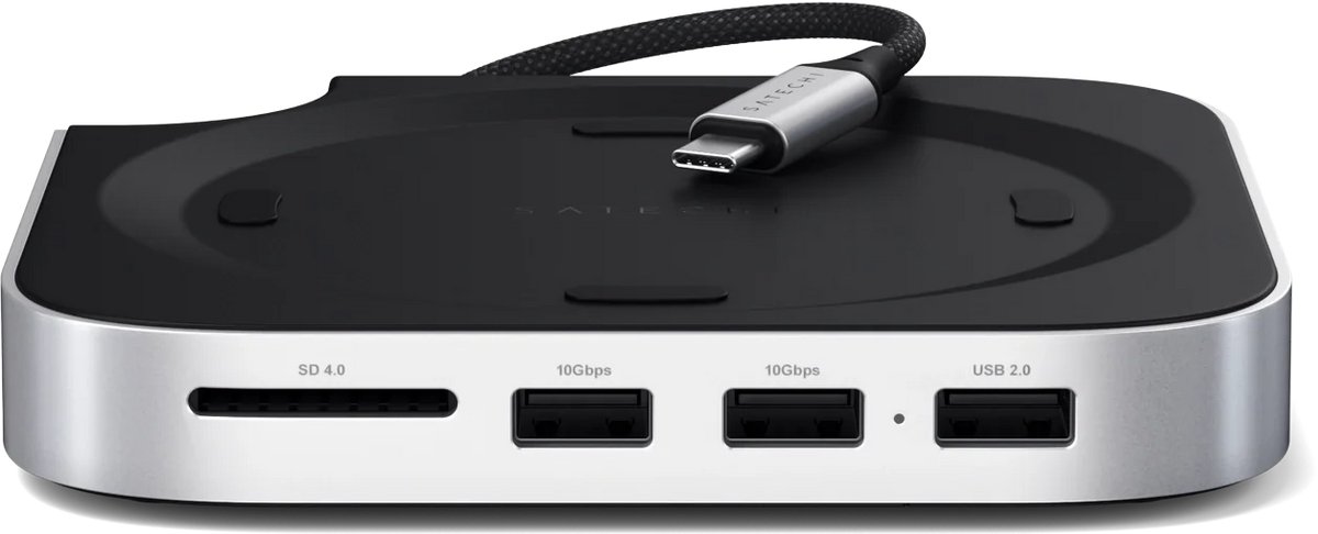 Satechi usb c stand hub mac mini 6 orig - Satechi Stand/Hub Mac Mini M4 (SSD) USB-C Dockingstation (grijs)