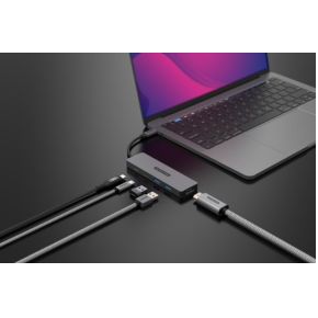 Sitecom 5 in 1 usb c power 5 orig - Sitecom CN-5502 USB-C Poortreplicator