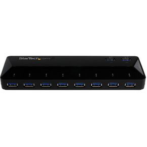 Startech com 10 poorts usb 3 0 2 orig - StarTech.com ST103008U2C USB-A USB-hub (zwart)