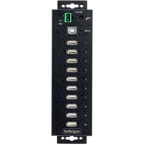 Startech com 10 port industriele usb 2 4 orig - StarTech.com USB210AIND-USB-A-HUB USB-hub (zwart)