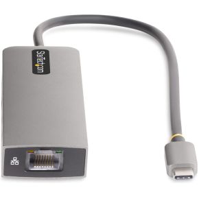 Startech com 10g2a1c25epd usb hub lapto 4 orig - StarTech.com 10G2A1C25EPD-USB-HUB USB-C USB-hub (zilver)