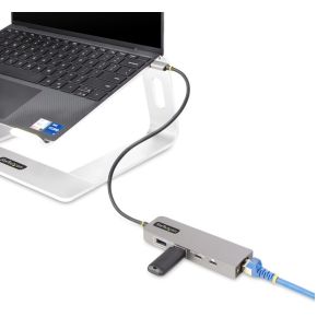 Startech com 10g2a1c25epd usb hub lapto 6 orig - StarTech.com 10G2A1C25EPD-USB-HUB USB-C USB-hub (zilver)