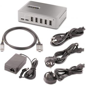 Startech com 10g8a2cs usb c hub interfa 7 orig - StarTech.com 10G8A2CS-USB-C-HUB USB-hub (grijs)