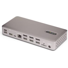 Startech com 150ue usb4docktriple lapto 2 orig - StarTech.com 150UE-USB4DOCKTRIPLE USB4 Dockingstation (grijs)