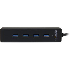 Startech com 4 poorts superspeed usb 3 2 orig - StarTech.com ST4300PBU3 USB-A USB-hub (zwart)