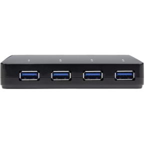 Startech com 4 poorts usb 3 0 2 orig - StarTech.com ST53004U1C USB-A USB-hub (zwart)