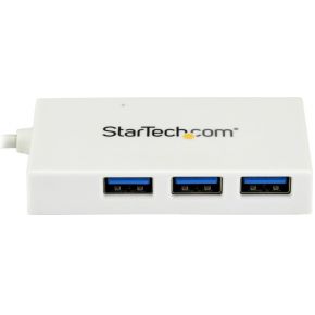 Startech com 4 poorts usb c hub 3 orig - StarTech.com HB30C3A1CFBW USB-C USB-hub (wit)