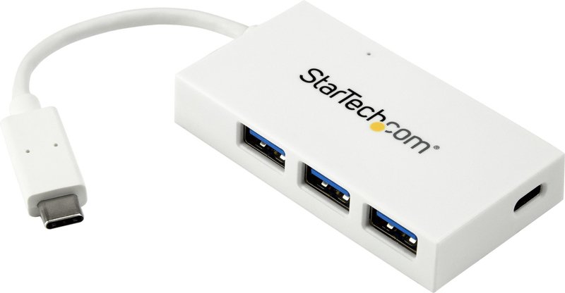Startech com 4 poorts usb c hub 6874939 - StarTech.com HB30C3A1CFBW USB-C USB-hub (wit)