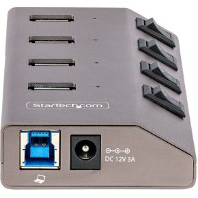 Startech com 4 port self powered usb 4 orig - StarTech.com 5G4AIBS-USB-HUB-EU USB-C USB-hub (zilver)