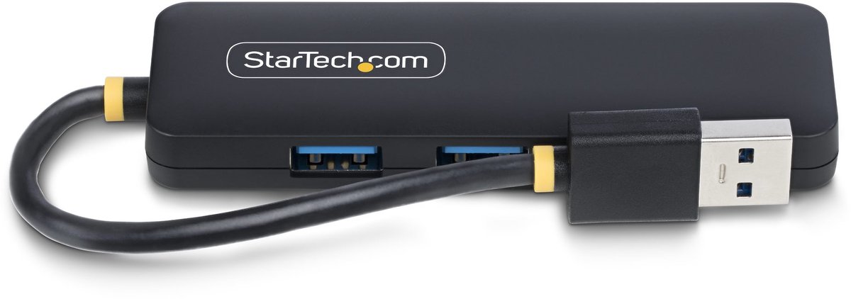 Startech com 4 port usb a hub 5gbps 3 orig - StarTech.com 4-Port Hub, 5Gbps, Bus Powered, USB-A USB-hub (zwart)