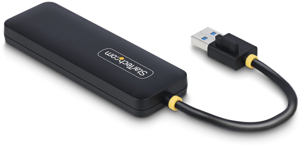Startech com 4 port usb a hub 5gbps 5 orig - StarTech.com 4-Port Hub, 5Gbps, Bus Powered, USB-A USB-hub (zwart)