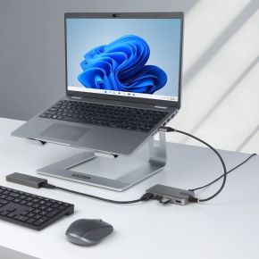 Startech com 5g4ac usb a hub interface 4 orig - StarTech.com 5G4AC-USB-A-HUB USB-hub (grijs)