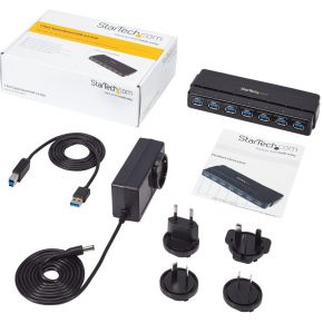 Startech com 7 poorts usb 3 0 6874975 7 orig - StarTech.com ST7300USB3B USB-A USB-hub (zwart)