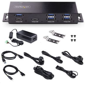 Startech com 7 port industriele usb hub 8 orig - StarTech.com HB31C5A2CME USB-C USB-hub (zwart)