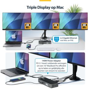 Startech com dk30c2dpeprue laptop dock 4 orig - StarTech.com DK30C2DPEPRUE USB-C Dockingstation