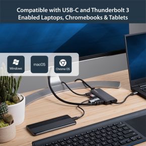 Startech com dkt30csdhpd3 usb 3 0 3 6 orig - StarTech.com DKT30CSDHPD3 USB-C Poortreplicator