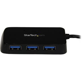 Startech com draagbare 4 poorts supersp 6874980 2 orig - StarTech.com ST4300MINU3B USB-A USB-hub (zwart)