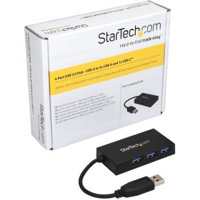 Startech com hb30a3a1cfb usb 3 0 3 6 orig - StarTech.com HB30A3A1CFB USB-A USB-hub (zwart)