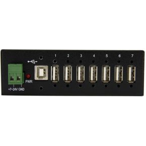 Startech com monteerbare robuuste indus 3 orig - StarTech.com ST7200USBM USB-A USB-hub (zwart)