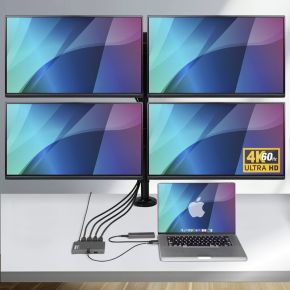 Startech com quad usb dp adapt laptop 6 orig - StarTech.com QUAD-USB-DP-ADAPT USB-C Poortreplicator
