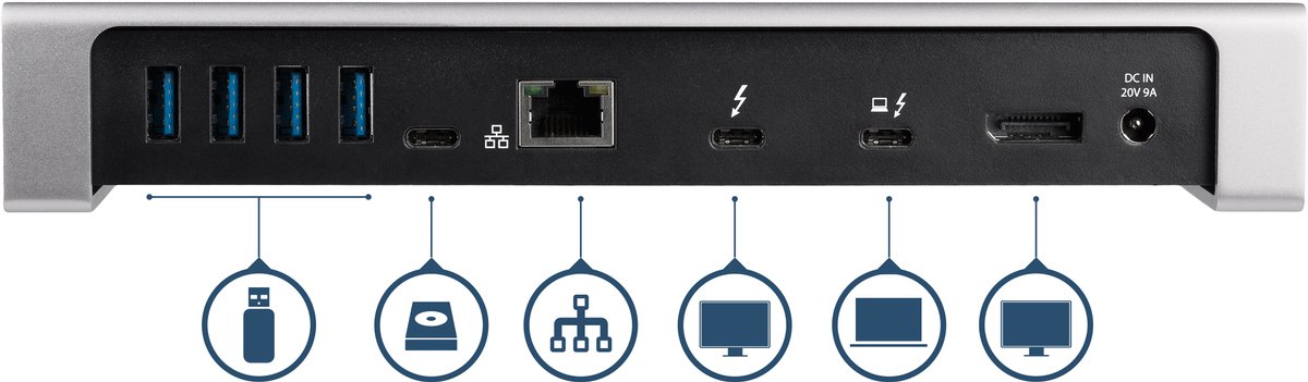 Startech com thunderbolt 3 dockingstation d 6 orig - StarTech.com Thunderbolt 3 Dockingstation