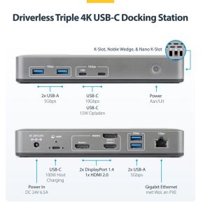 Startech com triple monitor usb c docki 2 orig - StarTech.com 199UE-USBC-DOCK USB-C Dockingstation