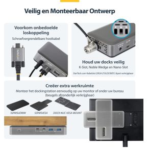 Startech com triple monitor usb c docki 6 orig - StarTech.com 199UE-USBC-DOCK USB-C Dockingstation