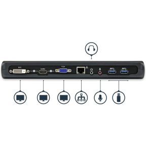 Startech com universeel usb 3 0 laptop 4 orig - StarTech.com USB3SDOCKHDV USB-A Dockingstation (zwart)