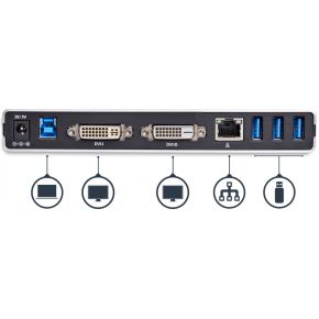 Startech com universeel usb 3 0 laptop 6874776 4 orig - StarTech.com USB3SDOCKDD USB-A Dockingstation (zwart)