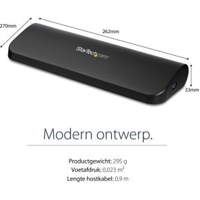 Startech com universeel usb 3 0 laptop 7 orig - StarTech.com USB3SDOCKHDV USB-A Dockingstation (zwart)