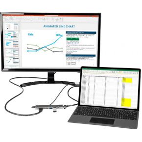 Startech com usb c multiport adapter us 4 orig - StarTech.com DKT30CHSDPD1 USB-C USB-hub (zwart)