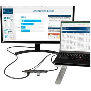 Startech com usb c multiport adapter us 5 orig - StarTech.com DKT30CHSDPD1 USB-C USB-hub (zwart)