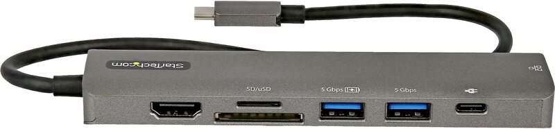 Startech com usb c multiport adapter us 6874779 2 orig - StarTech.com DKT30CHSDPD1 USB-C USB-hub (zwart)