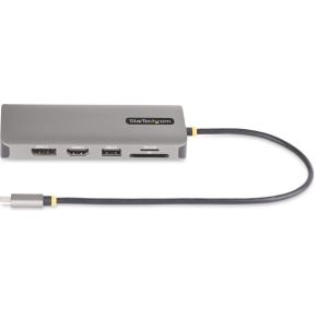 Startech com usb c triple monitor multi 3 orig - StarTech.com 154B-USBC-MULTIPORT USB-C Poortreplicator (grijs)