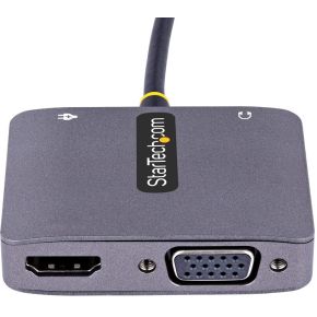 Startech com usb c vga adapter usb 3 orig - StarTech.com 122-USBC-HDMI-4K-VGA USB-C Poortreplicator (grijs)