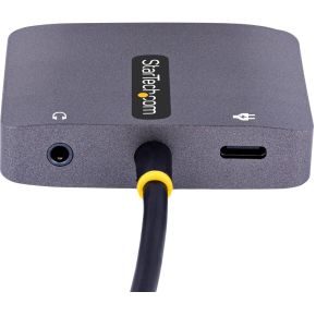 Startech com usb c vga adapter usb 4 orig - StarTech.com 122-USBC-HDMI-4K-VGA USB-C Poortreplicator (grijs)