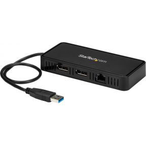 Startech com usba2dpgb usb 3 0 3 4 orig - StarTech.com USBA2DPGB USB-A Dockingstation (zwart)