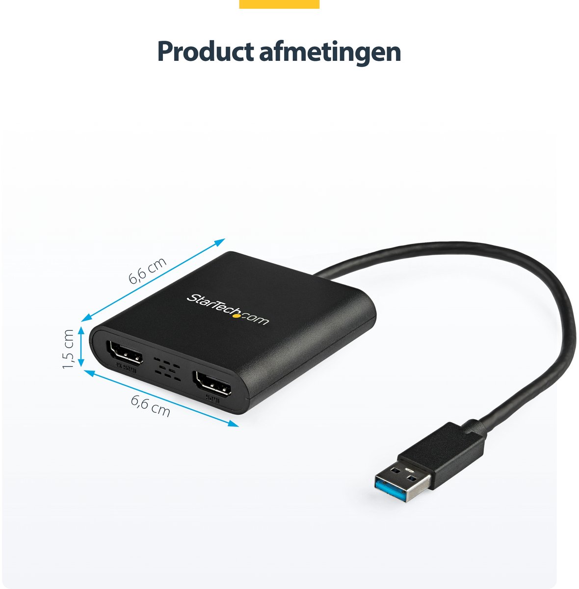 Startech dock usb32hd2 zwart 2 orig - StarTech.com Dock Usb32Hd2 USB-A Poortreplicator (zwart)