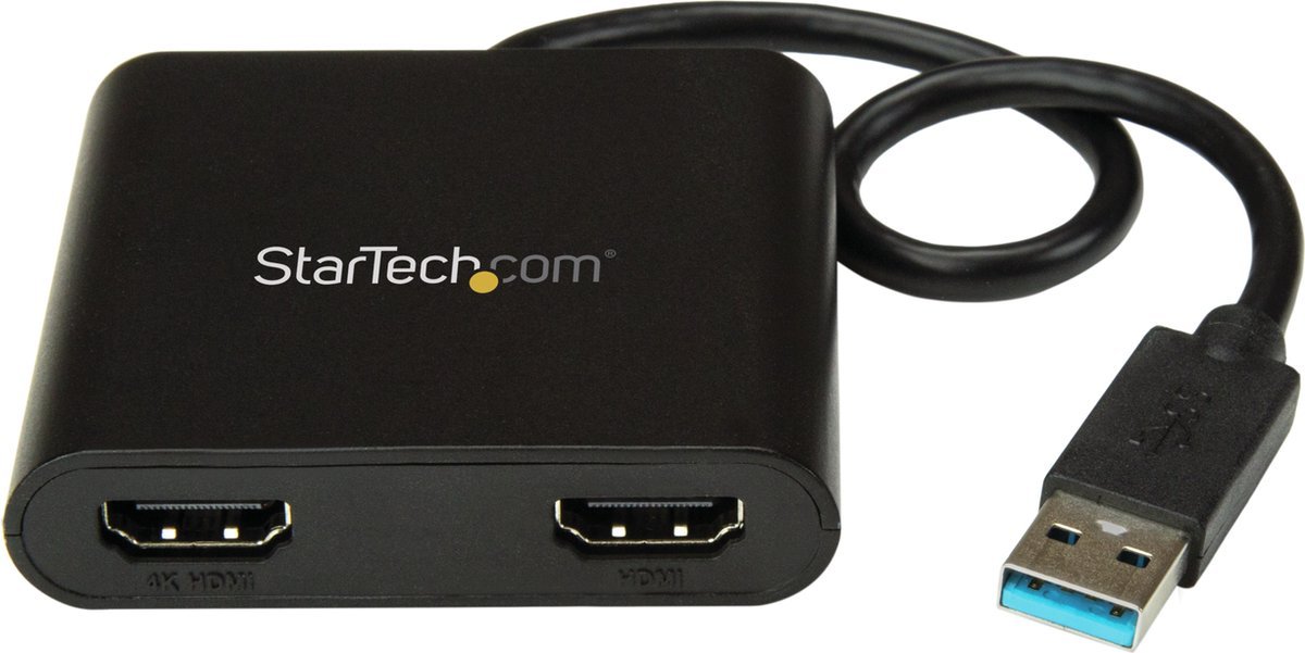 Startech dock usb32hd2 zwart