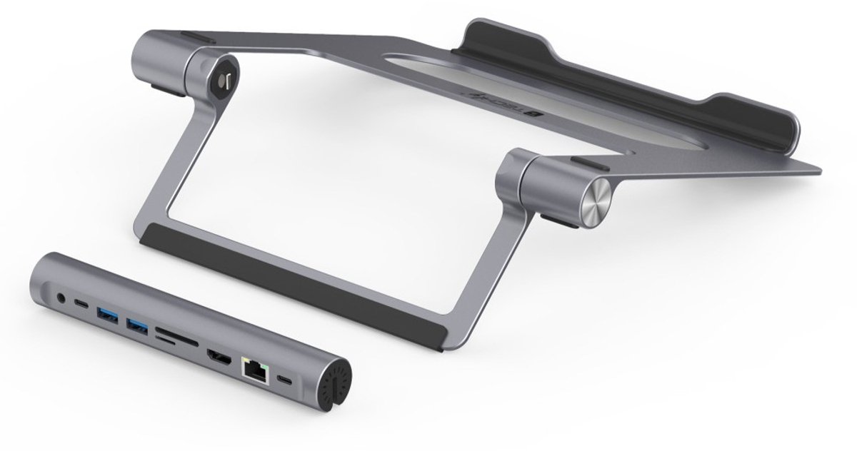 Techly ica ntb dock91 bedraad usb 3 2 orig - Techly Ica-Ntb-Dock91 Bedraad USB 3.2 USB-C Dockingstation (zilver)