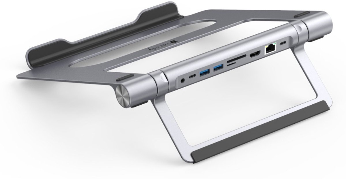 Techly ica ntb dock91 bedraad usb 3 3 orig - Techly Ica-Ntb-Dock91 Bedraad USB 3.2 USB-C Dockingstation (zilver)