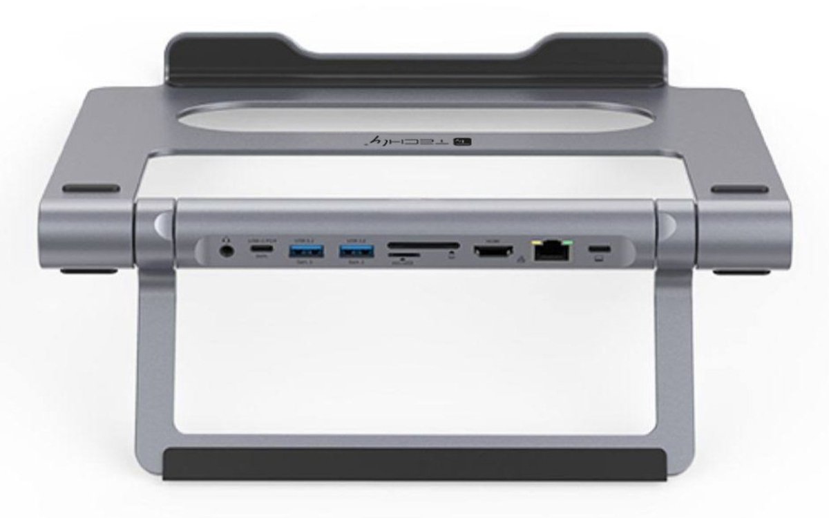 Techly ica ntb dock91 bedraad usb 3 6 orig - Techly Ica-Ntb-Dock91 Bedraad USB 3.2 USB-C Dockingstation (zilver)