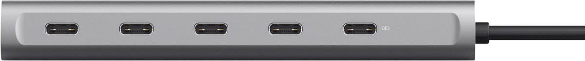 Trust 5 poorts usb c hub 6 orig - Trust 5-Poorts USB C Hub USB-C USB-hub (zilver)