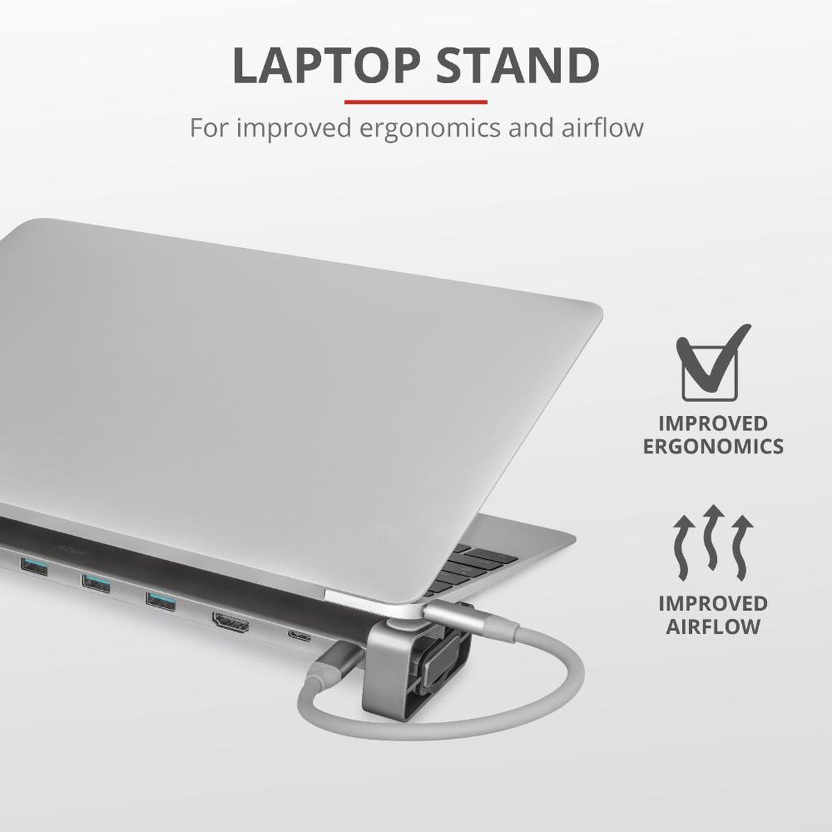 Trust dalyx aluminium usb hub 10 in 8 orig - Trust Dalyx Aluminium USB-Hub 10-In-1 Voor USB-C Dockingstation